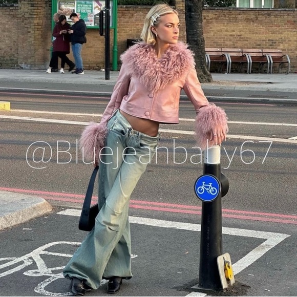 🚫 SOLD 🚫 Free People x Charlotte Simone Cropped Penny Faux Leather Jacket 💞 - Picture 4 of 16